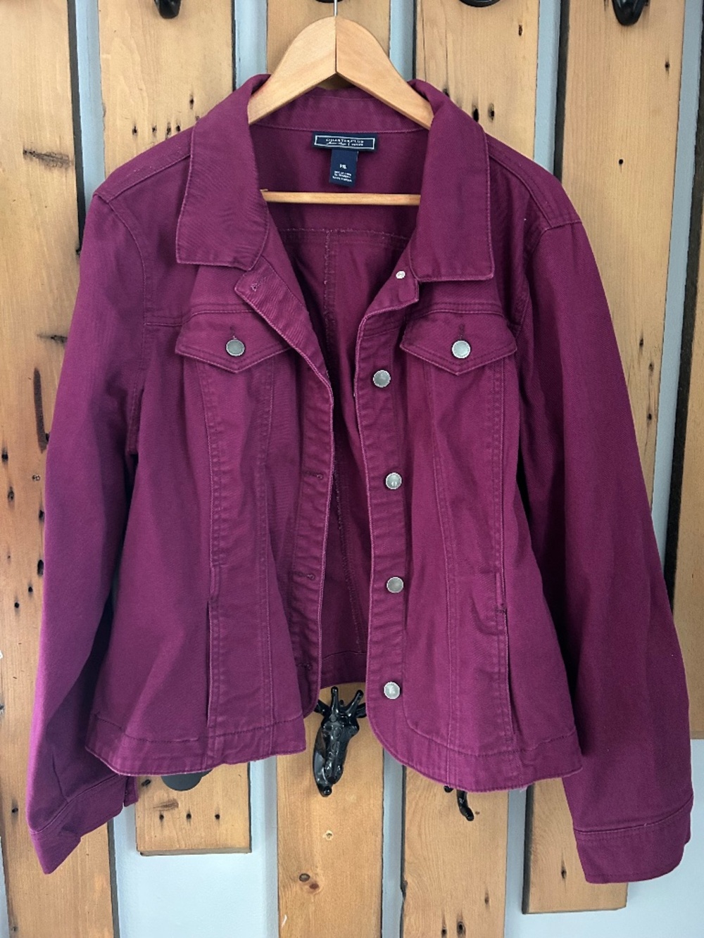 Charter Club Purple Jean Jacket